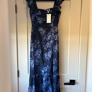 Park & Fifth Navy Floral Maxi Dress